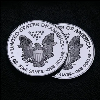 1987-2020 American Eagle Sudraba Monētu Sērija,Kas Nav Magnētisko Monētas,Misiņa Pārklājumu, Sudraba Monētas,Reprodukcija Monētas,Savākt, Dāvanu