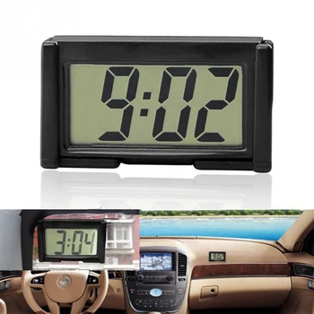1pc Mini LCD Ekrāna Ciparu Pulkstenis Auto Paneļa Pulksteņi Galda Pulksteņa Mājas Studiju Piederumi, Automobiļu Piederumi, Ornaments