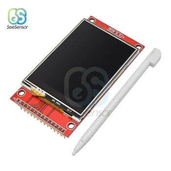 2,4 collu 240x320 SPI TFT LCD Seriālā Porta Modulis 5V/3.3 V PCB Adapteris Micro SD Kartes ILI9341 LCD Displejs ar Baltu LED arduino