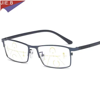 2019 Stilīgs Dators Lasītājs Pakāpeniski Vairāku Fokusa Objektīvs Vīrieši Sievietes Lasīšanas Brilles Bifocal Hyperopia vecuma tālredzība Brilles FML