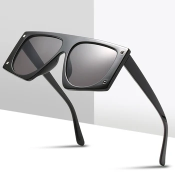 2020 Lielgabarīta Sieviešu Saulesbrilles Modes Melnās Saules Brilles Lielo Rāmi, Pretvēja Toņos Vīriešiem Flat Top Braukšanas, Aizsargbrilles, Brilles UV400