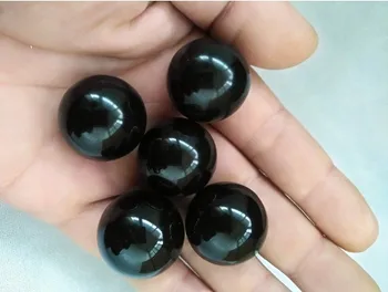20pcs (25MM) Dabas Obsidian kvarca Kristāla Bumbu