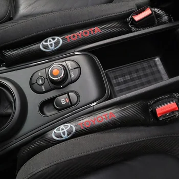 2gab Toyota Corolla Camry RAV4 Yaris CHR Sēdekļa Spilvena Spraugu, Plaisu Aizbāzni PU Ādas Leakproof Aizsargs Automašīnas Sēdekļa Vāku Pad