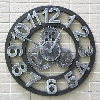 3d Vintage Koka Rīku sienas pulkstenis wandklok Retro sienas pulksteņi virtuves salīdzinot relojes decoracion wanduhr pulksteņi mājas dekors kārta