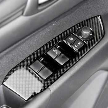 4gab Oglekļa Šķiedras Auto stiklu Maiņa, Durvju Roku balstu Paneļa Vāku Dekoratīvās Uzlīmes Apdare Priekš Mazda CX-5 CX5 2017 2018 TIKAI LHD