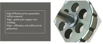 800W PMG Ģenerators 24V AC 48V Ģeneratora ar Pastāvīgajiem Magnētiem