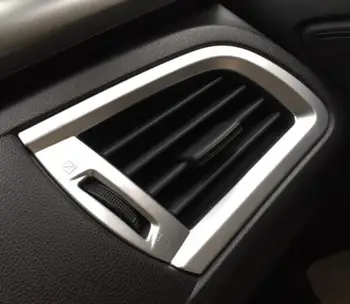 ABS Chrome Priekš Honda City Sedans 2016 piederumi LHD Auto kreiso un labo gaisa atveres Vāciņš Melns, Uzlīmes car Styling 2gab
