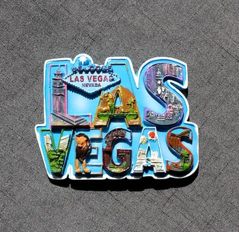ASV, Las Vegas Ledusskapja Magnēts 3d Sveķu Ledusskapis Uzlīmes Ceļojumu Magnēti, Suvenīru Mājas Apdare