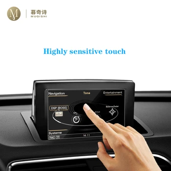 Audi A1 2012-2018 Auto GPS navigācija filmu LCD ekrāns Rūdīta stikla ar aizsargplēvi Anti-scratch Filmu Piederumi 6.5/7 Collu