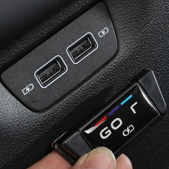Auto Aizmugurējā Konsole Centrs Uzlādēšana caur USB Portu Putekļu Aizsargs Vāka Uzlīme VW Golf 8 MK8 Piederumi 2020 2021