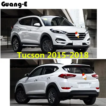 Auto dekorē nerūsējošā tērauda priekšējais motora Mašīna restes augšējo pārsegu stick apdares 1gb Par Hyundai Tucson 2016 2017 2018