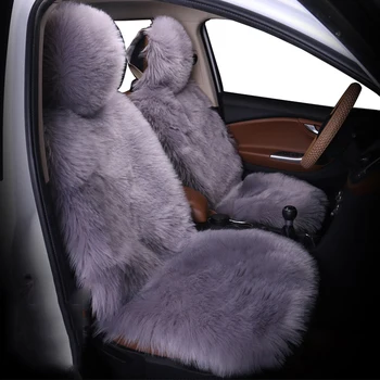 Auto Sēdekļa Vāku Ziemas Plīša Kažokādas Car Seat Protector Auto sēdekļu pārvalki Automašīnu Sēdekļu Pārvalki Der lielākajai daļai Automašīnu, Kravas automašīnu, SUV, vai Van (Rozā)