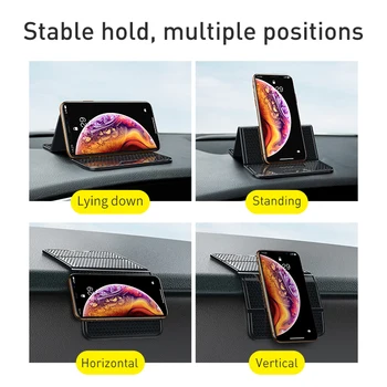 Baseus Universālas Automašīnas Anti Slip Mat Auto Paneli, Auto Multi-Function Phone Monētas Želeja Sticky Pad Ne Slīdēšanas Paklājiņi Auto Sīkrīku