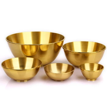 Bieza vara bļodas ūdens bļoda zelta rotas, galda piederumi Mājas Iekārtojuma Budistu bowl veikt ziedojumus, lai rotā Budas amatniecības