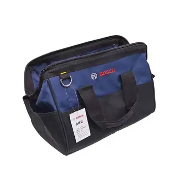 Bosch instrumentu soma zilā plus black portable pleca soma, elektriskais urbis, slīpmašīna mīksta soma iepakojuma.