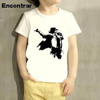 Bērniem MJ Michael Jackson Dizaina Baby Zēni/Meitenes TShirt Bērniem Smieklīgi Īsām Piedurknēm Topi Bērniem Gudrs T-Krekls,HKP713