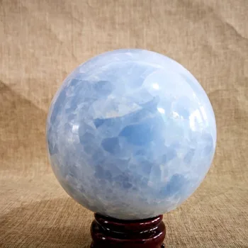 Dabas debesis zilas celestite jomā kvarca kristāla bumbu rieki dziedināšanas mājas apdare dāvanu