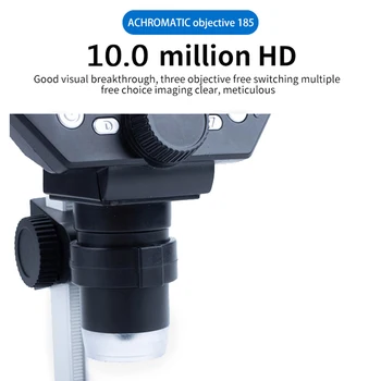 G1000 4.3 Collu LCD Displejs Elektroniskā Digitālā Mikroskopa Kamera 8MP 1000X Lodēšanas Lupu, Mikroskopu