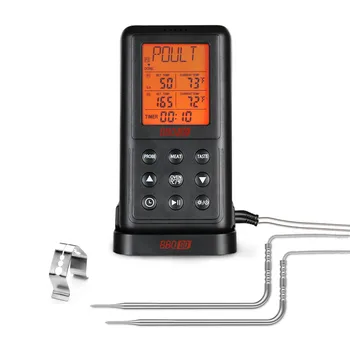 Inkbird Bezvadu Ciparu LCD Displejs, BBQ Virtuves Termometrs Grilēšanas Digitālo Zondes Gaļas Termometrs BBQ Gaļas Temperatūra Rīki
