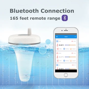 Inkbird IBS-P01B Ūdensizturīgs Digitālā Bluetooth Savienota Peldošs Baseins Termometru, Karstā Pavasara,Baseins, Pirts, Ūdens