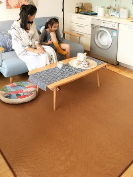 Japāņu stila mat paklājs, viesistaba, guļamistaba balkons tatami matrača, vasaras rotangpalmas mat lien mat mājas