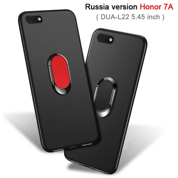 Krievijas Versija Godu 7.A DUA-L22 Gadījumā luksusa 5.45 collu Mīksts Melns silikona Tālrunis Būtiska, lai Huawei Honor 7.A DUA-L22 Vāciņu