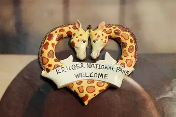 Krīgera Nacionālais Parks, dienvidāfrika Tūrisma Ceļojumu Suvenīru 3D Sveķu Žirafi Ledusskapī Magnēts