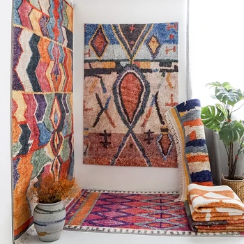 Maroka Paklājus Dzīvojamā Istaba Ziemeļvalstu Mājās Paklāju Guļamistaba Dekori Dīvāns Paklāju Kafijas Galda, Grīdas Paklājs Mācību Telpa, Etniskā Bohēmijas Paklāji