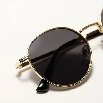 Modes Vintage Apaļas Saulesbrilles sievietēm 
