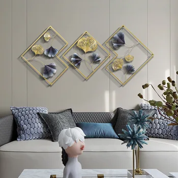 Mūsdienu Luksusa Dzīvojamās Istabas Sienu Apdare 3D Metāla Sienas Karājas Guļamistaba, Dīvāns Fona Siena Telpu Dekorēšana Aksesuāri