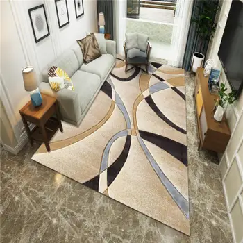 Mūsdienu vienkāršas Ziemeļvalstu paklāju dzīvojamā istaba guļamistaba gultas paklāja grīdas paklājs Ziemeļvalstu ins ģeometrija sadzīves paklāju