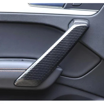 Oglekļa Šķiedras Stils Audi Q5 FY 2018 2019 ABS Auto Stils Interjerā Durvju Logu Pacēlāju Vadības Pogu & Rīkoties Paneļa Vāku Apdare