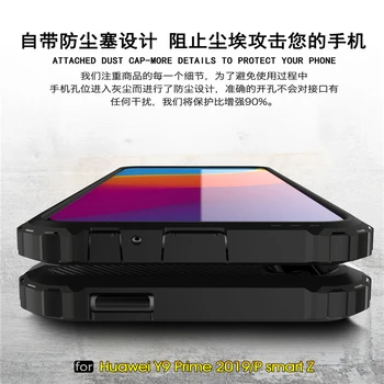 Par Huawei P Smart Z Lietā Bruņas Gumijas Lieljaudas Tālruņa Vāciņu, Lai Huawei Y9 Ministru 2019 Gadījumā Huawei P Smart Z / Y9 Ministru 2019