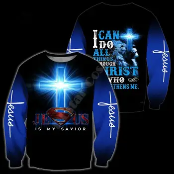 PLstar Cosmos Dievs Kristiešu Katoļu Jēzus Retro Streetwear Smieklīgi Pulovers Harajuku 3DPrint Vīrieši/Sievietes Zip/Hoodies/sporta Krekli 13