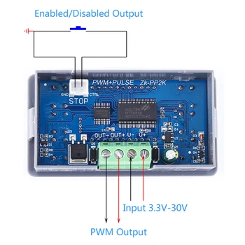PWM Impulsa 1 Kanālu Frekvences Duālais Režīms 1 hz-150Khz LCD Displejs Mehānisko Lampas Vadītāja Moduļa Digitālās Taisnstūra 8.A Signālu Ģenerators