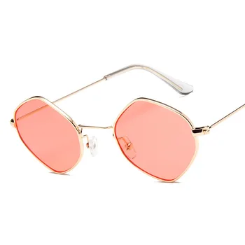 RBRARE Jaunu Vintage, saulesbrilles sieviešu Retro pavisam pārredzamā Rhombus Saules brilles sievietēm Mazas Sarkanas dzeltenas Brilles dāma UV400