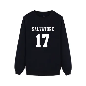 Salvatore 17 krekls Dzimšanas Gads Vampire Diaries Mystic Falls Topi Grafiskais hoodies Tumblr pelēkā vārna vīrieši sievietes zīmolu drēbes