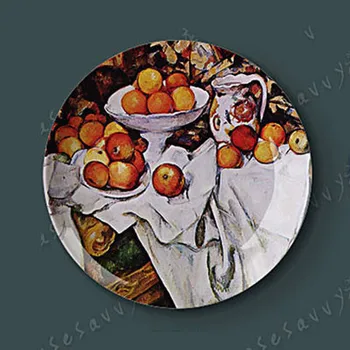 Sezans Krāsošana Dekoratīvie Porcelāna Sienas Karājas Plāksne Sēdekļa Disku Keramikas Disku Radošās Mākslas Disku Iedomība Reņu