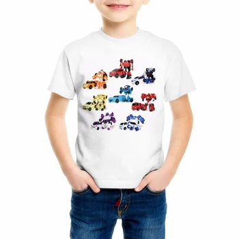 Summe Kawaii Karikatūra Robots Tobot Bērnu T-krekls Bērnu Zēniem Bērnu Apģērbu Karikatūra Izdrukāt Top Tees Skolas Tērpi, Svētku dāvanas Z27-1