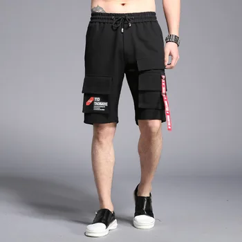 Vasaras Vīriešu Bikses Vīriešu Joggers Kuģa Šorti Vīriešiem, Mīksti Kokvilnas Īsās Bikses Multi-kabatas Gadījuma Šorti Vīriešiem Streetwear Apģērbi