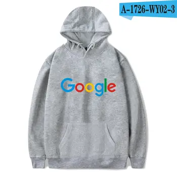 Vīriešu, Sieviešu sporta Krekls Smieklīgi LOGO Drukāt Google Microsoft Hoodies augstas kvalitātes Kokvilnas pelēkā vārna Darba apģērbu, lai TAS praktiķu