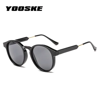 YOOSKE Pavisam Apaļas Saulesbrilles Vīriešiem Sievietēm Unisex Retro Vintage Design Mazo Saules Brilles vīriešiem Braukšanas Sunglass Dāmas Toņos