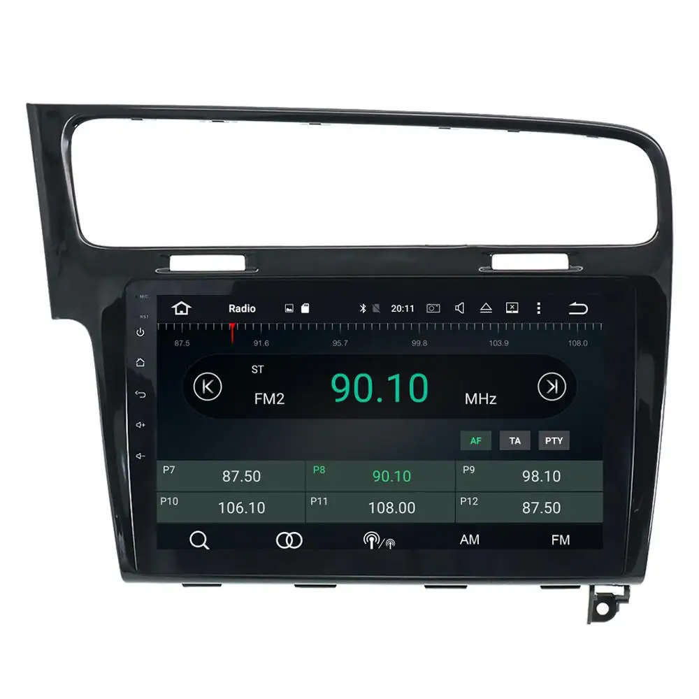 PX6 4+64GB Android 10.0 Auto Multimedia Player VW Volkswagen golf 2013 2016 GPS Radio stereo Touch screen galvas vienības