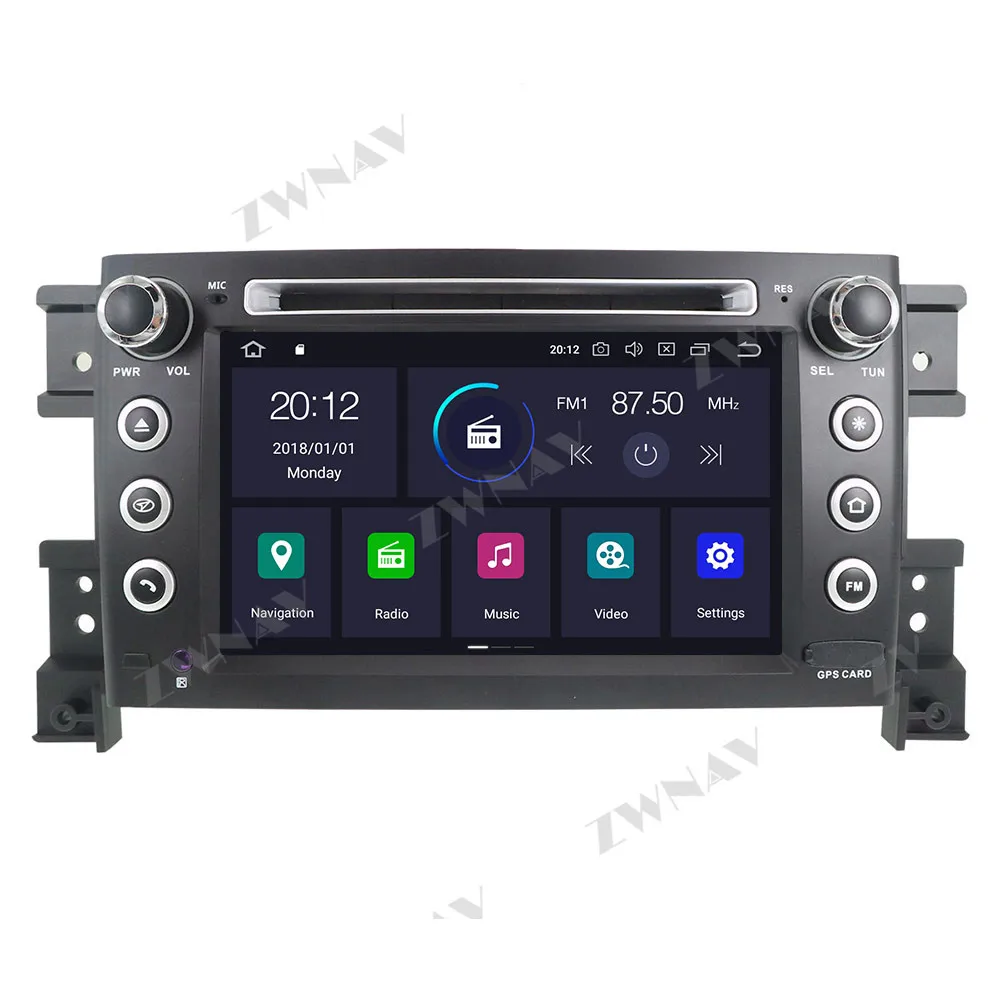 PX6 Android 10.0 Auto Multimedia Player suzuki grand 2005. - 2012. gadam multivides stereo, GPS, Radio navi stereo Touch screen galvas vienības