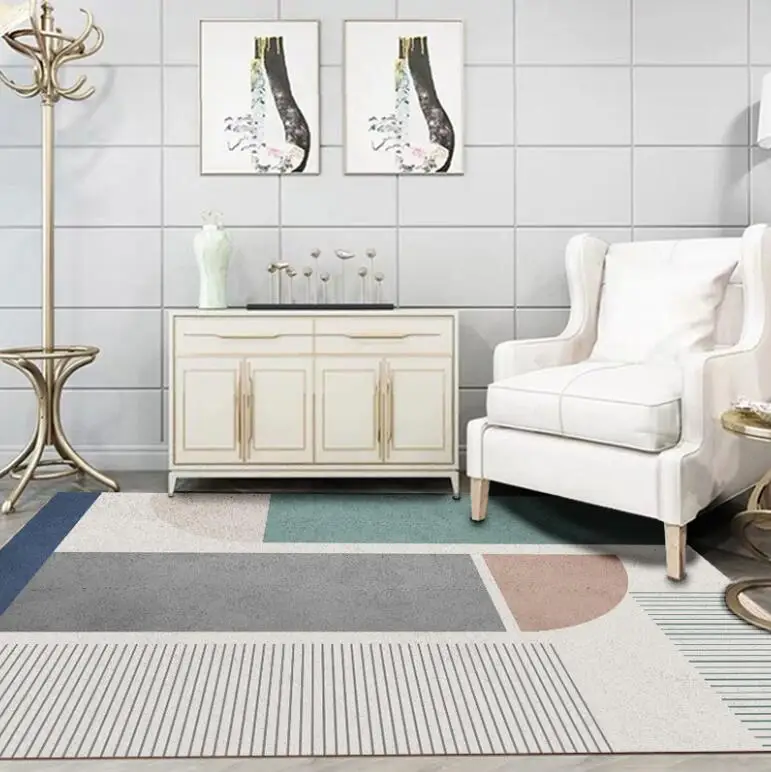 INS Taisnstūra Paklāju Kristāla Samta Ģeometrisko Stilu neslīdoša Paklāju un Paklāju Mājas Dzīvojamā Istaba/Guļamistaba/Virtuves Paklāji alfombra