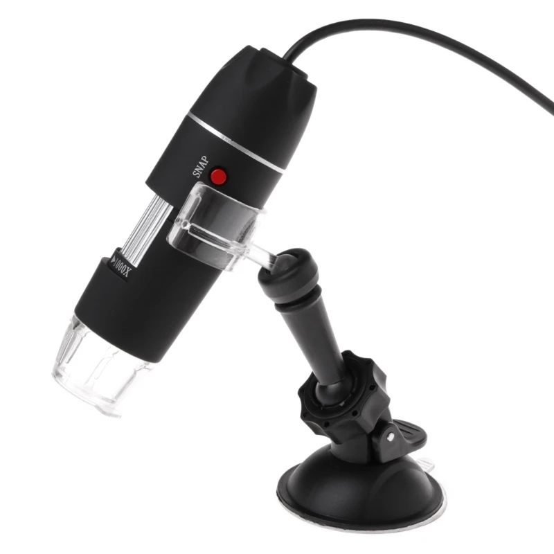 Portatīvais Digitālais USB Mikroskopa Kamera 1000X 8 LED Gaismas Rokas Iesūkšanas Rīku 964E