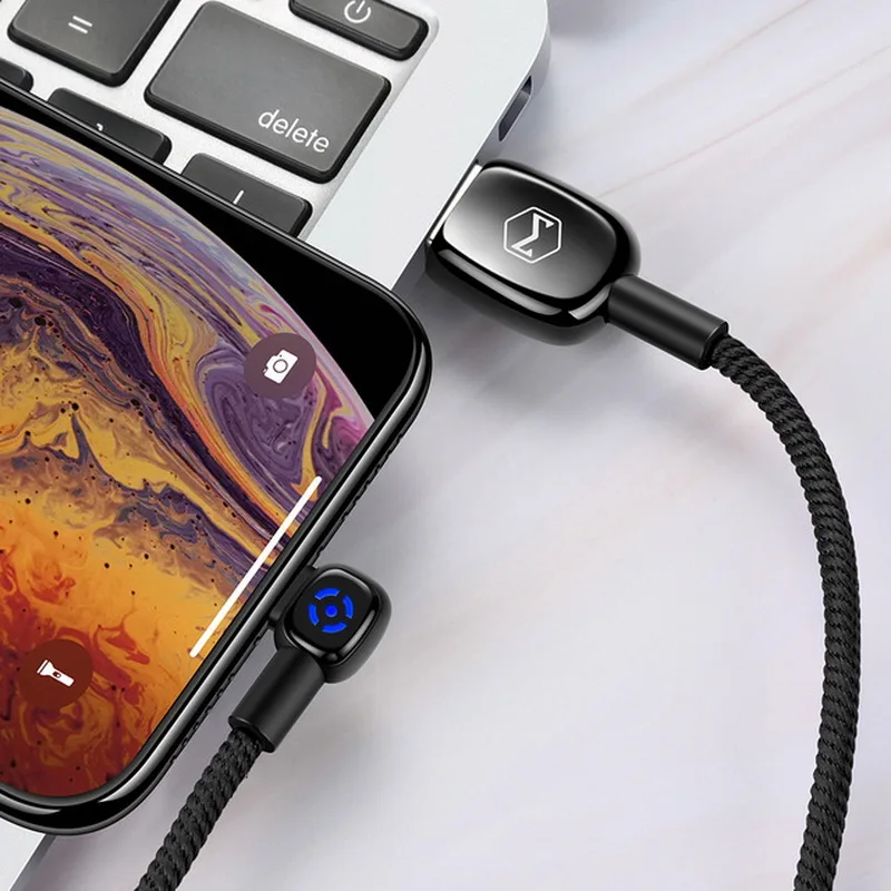 MCDODO 2.4 USB Kabelis, Auto Atvienojiet Tālruņa Lādētāju Ātrās Uzlādes Datu Kabeli, Lai iPhone 12 Mini 11 Pro XR XS MAX X 8 7 5 6s 6 Plus