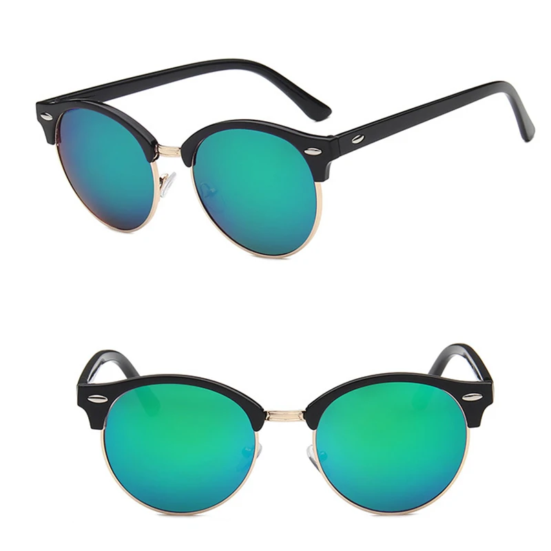 Yoovos Ir 2021. Vintage Sakausējuma Saulesbrilles Sieviešu Zīmola Dizainere Retro Apaļā Rāmja Saulesbrilles, Modes Iepirkšanās V400 Oculos Feminino