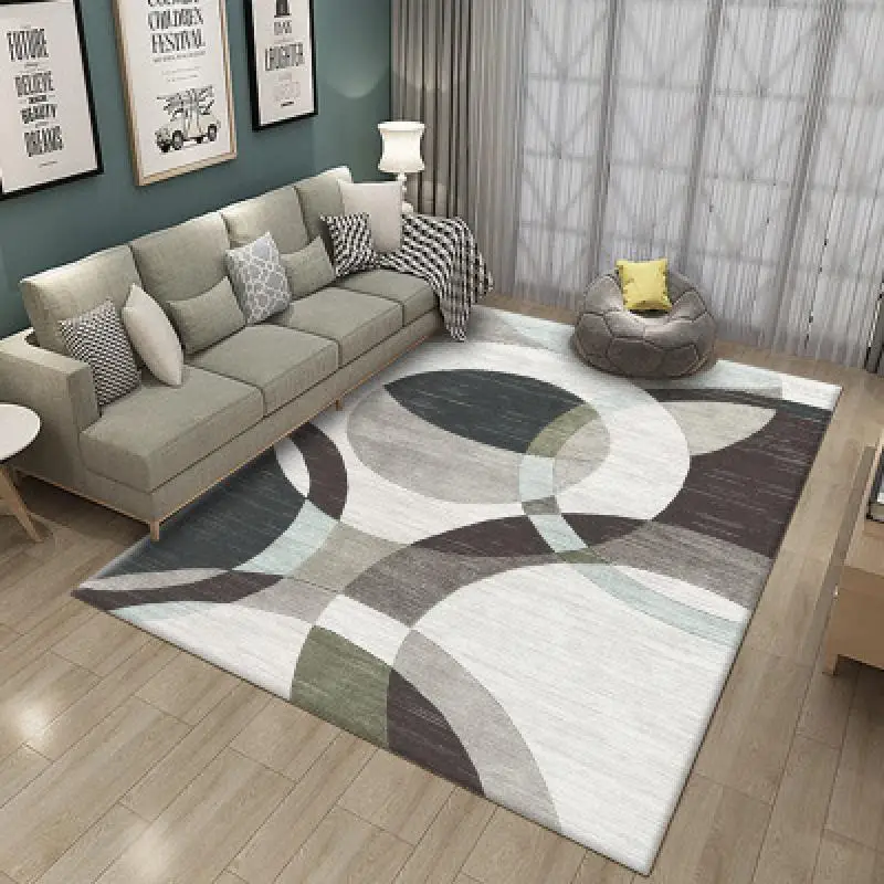 Mūsdienu vienkāršas Ziemeļvalstu paklāju dzīvojamā istaba guļamistaba gultas paklāja grīdas paklājs Ziemeļvalstu ins ģeometrija sadzīves paklāju