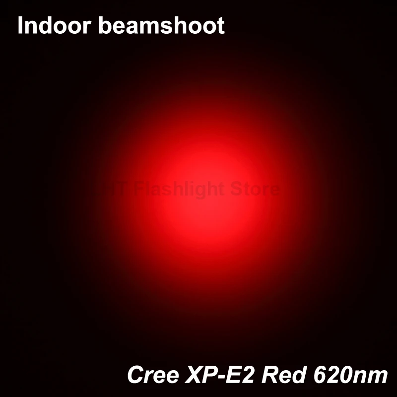 KDIY K12 Cree XP-E2 Red 620nm 600 Lm Sarkana LED Gaismiņa - Sarkans ( 1x18650 )